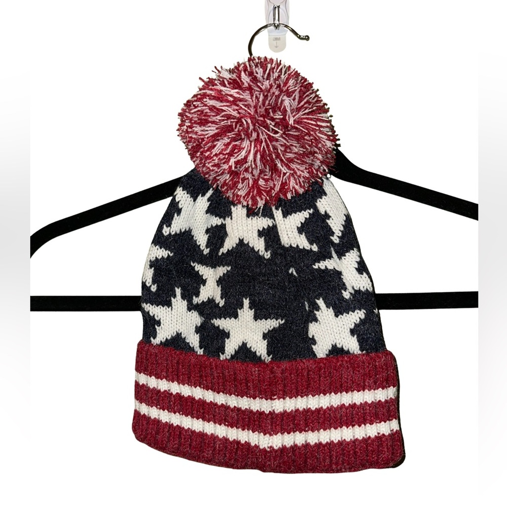 Red/White/Blue Knit Beanie